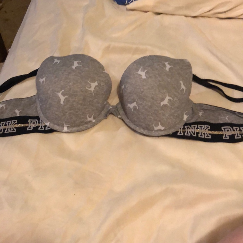 Pink bra